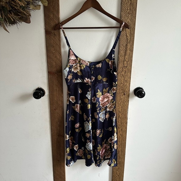 Vintage 90s Temper Floral Silky Slip Dress Made in USA Women’s sz 11 euc - Picture 16 of 16